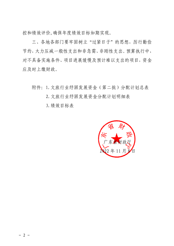 粤财科教〔2022〕205号 广东省财政厅关于下达2022年文旅行业纾困发展资金（第二批）的通知_2.png