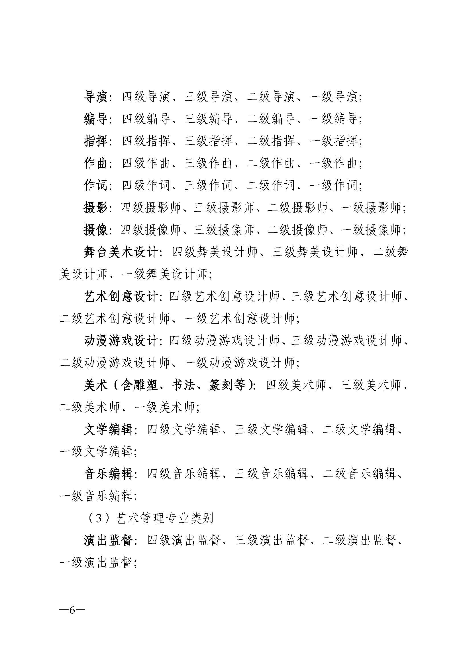 广东省人力资源和社会保障厅 香港三级片
 广东省广播电视局 广东省文学艺术界联合会 广东省作家协会关于印发广东省深化艺术专业人员职称制度改革实施方案的通知_页面_006.jpg